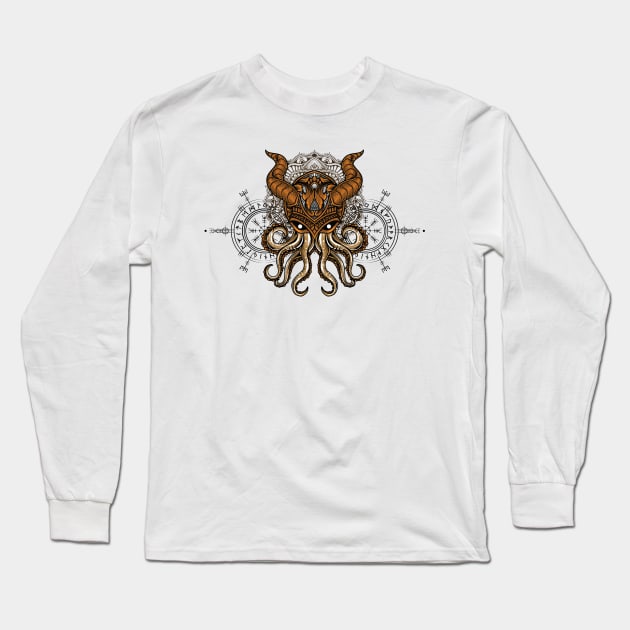 Viking Octopus Long Sleeve T-Shirt by Venus Complete